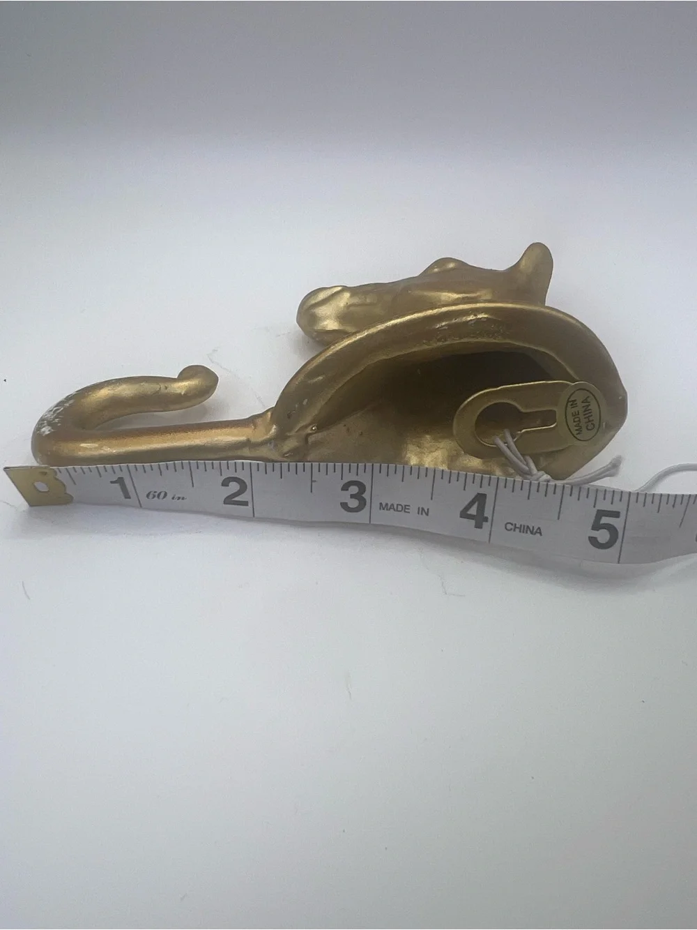 Vintage Style Brass Horse Head Wall Hook Gold Equestrian Home Decor